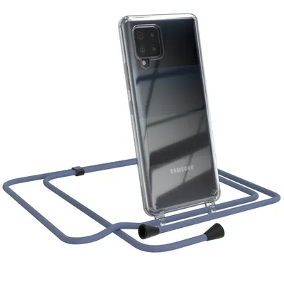Produktbild von EAZY CASE Handykette kompatibel mit Samsung Galaxy A42 5G, Handyhülle mit Umhängeband, Handykordel, Schutzhülle Clear, Band in Grün