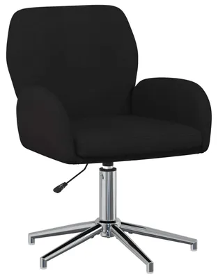 Image de vidaXL Fauteuil de bureau, 54 x 58 x 90 cm, noir, revêtement en tissu