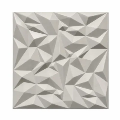 Produktbild von Verdico | 3D-Wandpaneele Kaschmir | Dekorative Deckenpaneele aus Polystyrol | 50 cm x 50 cm | 0,25 m² | Moderner geometrischer Stil