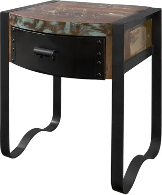 Produktbild von MASSIVMOEBEL24.DE Nachttisch Altholz 50x40x60 mehrfarbig lackiert INDUSTRIAL #11
