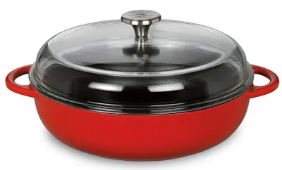Obrázok produktu pre Kuchynský profesionál – panvica "Bauernpfanne" so skleneným pokrievkou | Výber: 24 cm. Veľkosť: 24 cm