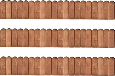 Productafbeelding van Gazonranden 3 st 120 cm geïmpregneerd grenenhout