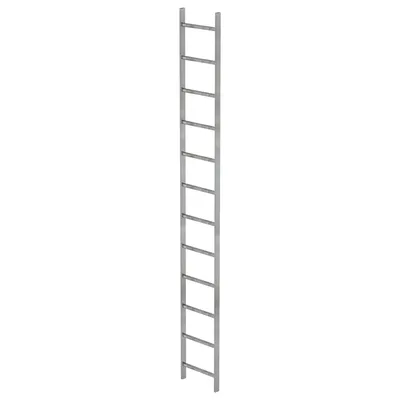 Produktbild von MUNK Schachtleiter Stahl verzinkt 400mm breit 12 Sprossen 3,36m lang