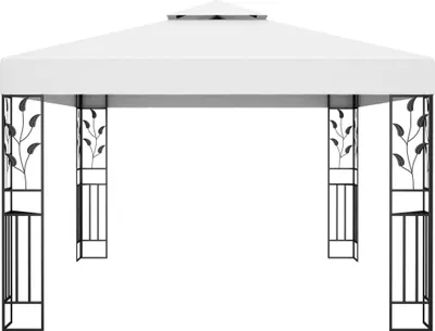 Produktbild von vidaXL Pavillon mit Doppeldach 3x4 m Weiß
