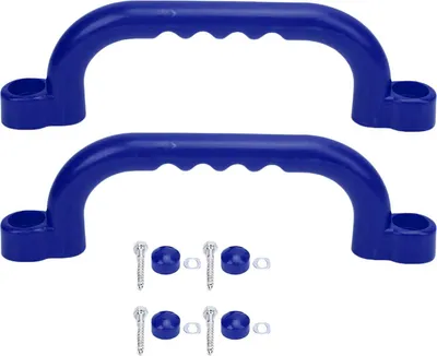 Produktbild von 2pcs Kinderspielzeuggriffe wiederverwendbares Plastikspielplatz sicherer Grabgriff für Klettern im Freien Vergnügung Ausrüstung Blau
