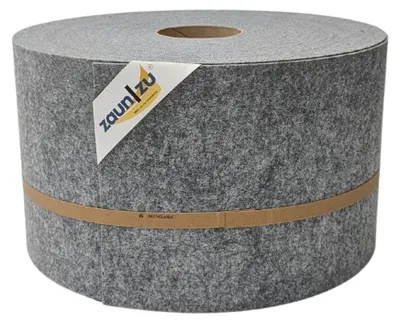 Produktbild von Sichtschutzstreifen zaun|zu Design-Vlies 50m Rolle Zaunblende Doppelstabzaun Hellgrau 50m