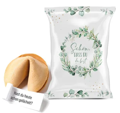 Produktbild von Glückskekse Schön, dass du da bist Gastgeschenk Hochzeit (VE = 10 Stück)