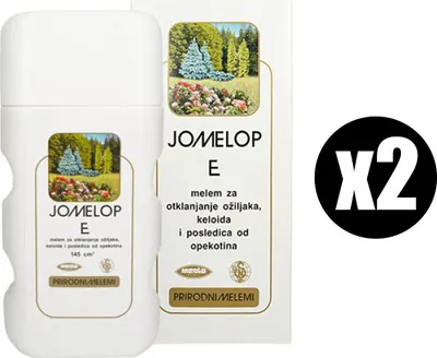 Image de Crème Saljic originale (2 x Jomelop E - pommade naturelle pour le soin des cicatrices, des chéloïdes et des coups de soleil - 145 ml - application 10 minutes par jour)