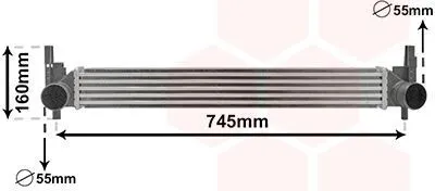 Produktbild von VAN WEZEL 49004039 Ladeluftkühler LLK für VW Polo Schrägheck (6R1, 6C1) Turbo Intercooler