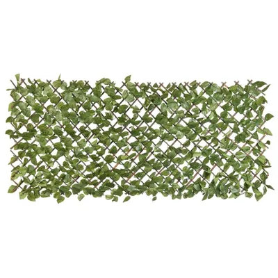Obrázek produktu pro Přírodní mříž s umělými vavřínovými listy 90x180 cm Zelené listy