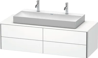 Image de Duravit XSquare Meuble sous-vasque sur console suspendu, 4 tiroirs, 1400x400x548mm, XS4915M8484