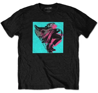 Produktbild von Gorillaz Now Now Logo (Back Print) T-Shirt mit kurzen Ärmeln Black M