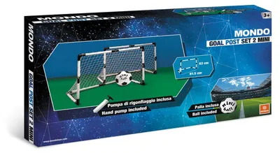 Produktbild von Fußballtor Minitor - Kunststoff - 2 Stück - Mit Ball