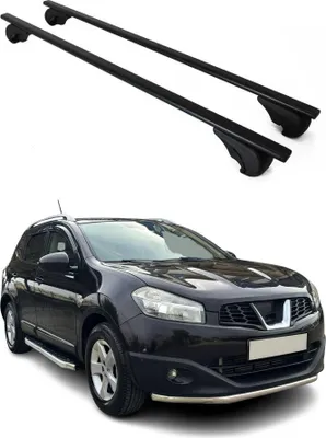 Obrázek produktu pro Příčníky střešní nosiče pro Nissan Qashqai +2 2007-2014 Černá