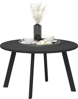 Produktbild von Outsunny Beistelltisch Balkontisch aus Metall Rund Kaffeetisch wetterfest Tisch