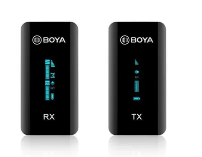 Obrázek produktu pro Boya BY-XM6-S1 Bezdrtov mikrofon 2,4 GHz OLED displej Baterie na 6,5-7 hodin provozu
