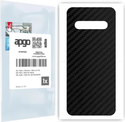Produktbild von apgo Rückseite Schutzfolie für LG V60 ThinQ 5G UW -  Hinten Schutzfolie Carbon, Rückseite Folie schützt vor Kratzern und Fingerabdrücken