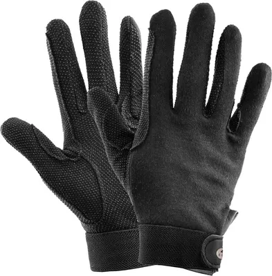 Immagine prodotto di Guanto da equitazione Waldhausen Picot in cotone nero, taglia:L
