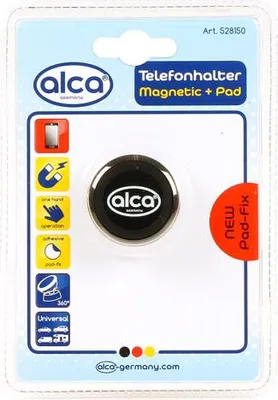 Produktbild von alca® Telefonhalter Magnet universeller Handyhalter Auto schwarz Smartphone Halterung Handyhalterung einstellbar Armaturenbrett