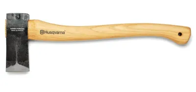 Immagine prodotto di Husqvarna Piccola ascia da spacco (50 cm 1,322 kg) Ascia forgiata a mano con manico in legno, ascia forestale, ascia, ascia forestale, ascia