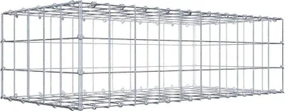 Produktbild von Gabione 100 cm x 30 cm x 50 cm (L x H x T), Maschenweite 10 cm x 10 cm, C-Ring