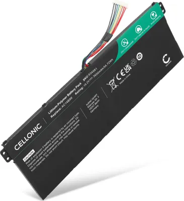 Produktbild von CELLONIC 1x Akku für Notebook Kompatibel mit Acer Nitro 5 AN515-52-56RB, Aspire 5 A515-55G, Aspire 5 A517-51GP, AC14B8K - (3600mAh, 15.2V)