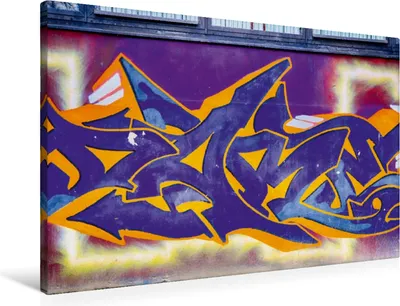 Produktbild von Calvendo Textil-Leinwand 90 cm x 60 cm quer Graffiti Gamigstraße Jugendclub e.V., Meutzner Dirk; 7281144