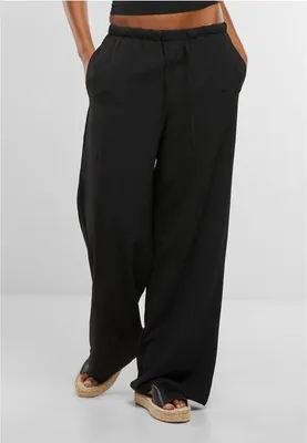 Obrázek produktu pro Dámské kalhoty Urban Classics Ladies Structured Wideleg Pants black - XS