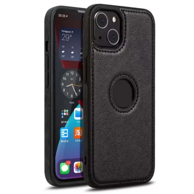 Produktbild von Smartphonica iPhone 13 Mini Ledertasche - Schwarz