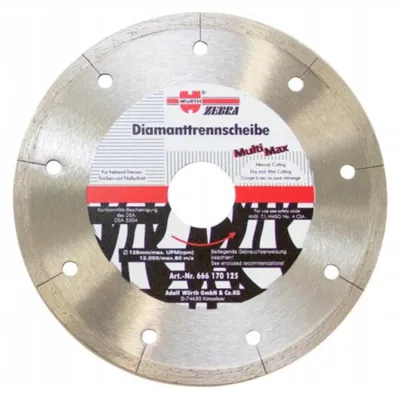 Produktbild von Wurth MULTIMAX Diamanttrennscheibe 125mm Beton Keramik