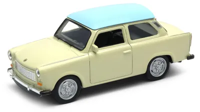 Obrázek produktu pro Auto Welly Trabant 601 Klasic kov/plast 11cm 1:34-39 na volný chod 4 barvy v krabičce 15x7x7cm