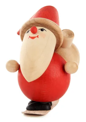 Produktbild von Miniatur Weihnachtsmann Snowboardfahrer H=9cm NEU