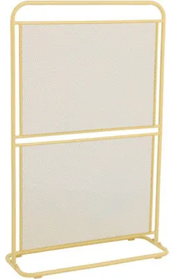 Produktbild von Sichtschutz DOVIDA 124x80x30cm Gelb Stahl | Balkon Sichtschutzwand Garten Trennwand Raumteiler
