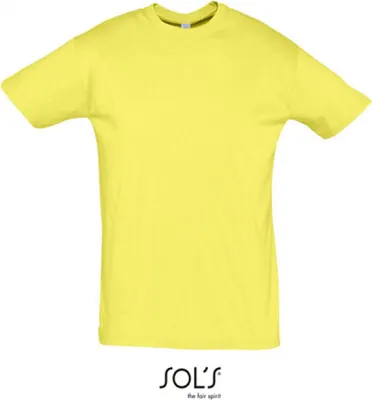 Produktbild von SOLs 11380 | Regent 150 Herren T-Shirt - Farbe: Pale Yellow - Größe: XXL