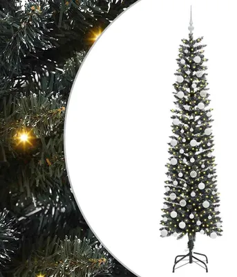 Produktbild von vidaXL Künstlicher Weihnachtsbaum mit 300 LEDs mit Ständer Grün 210 cm