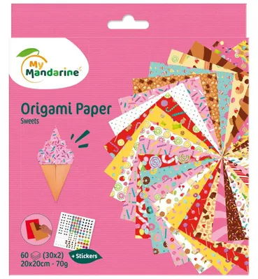 Immagine prodotto di Set di carte origami Clairefontaine - dolci Avenue Mandarine