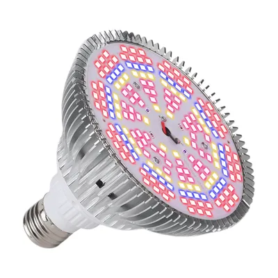 Produktbild von 26W 200 LED Pflanzenlampe Vollspektrum E27 Zimmerpflanzen Wachstumslampe Pflanzenlicht für Gewächshaus, Blumen, Hydrokultursamen