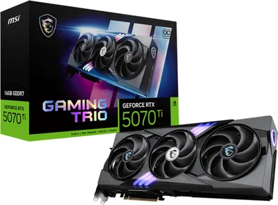 Produktbild von MSI GeForce RTX 5070 Ti GAMING TRIO OC, Grafikkarte, (DLSS 4, 3x