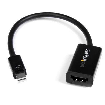 Obrázek produktu pro StarTech.com MDP2HD4KS, 0,15 m, 3840 x 2160 px, 720p, 1080p, 2160p, 30 Hz, Černá, Aktivní vide převodník
