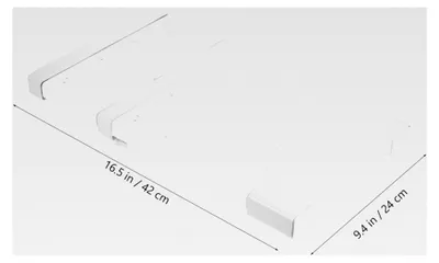Produktbild von Ausziehbares Spannregal für Kleiderschränke, verstellbares Schrankregal aus Kohlenstoffstahl und Kunststoff, platzsparendes Organizersystem für Schränke und Küchen, 31-42 cm breit