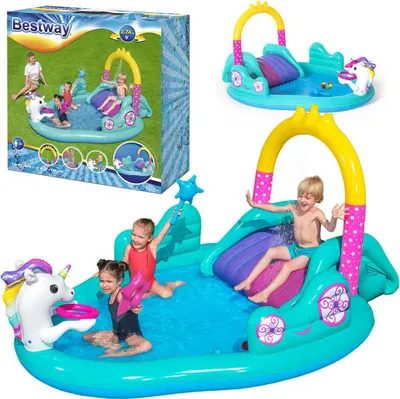 Obrázek produktu pro Bestway 53097, Nafukovací bazén, 220 l, 2 rok/roky, Unicorn, Modrá