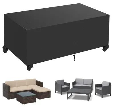 Produktbild von Gartenmöbel Abdeckung - Wasserdichter Schutz - Winterfest und UV-beständig - 600D Oxford - 230 x 165 x 80 cm