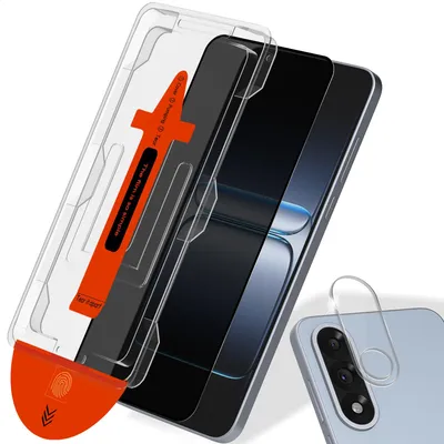 Produktbild von 1-Pack OnePlus Nord 5 Privacy Displayschutzfolie & 1-Pack Kameraschutz - Gehärtetes Glas | [Automatische Installation] - Blasenfrei