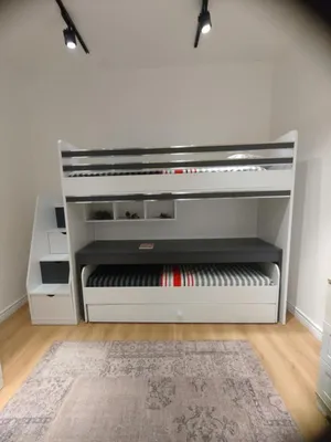 Produktbild von Etagenbett Jugendzimmer Kinderbett Holz Jugendzimmer Hochbetten Etagen Bett Neu