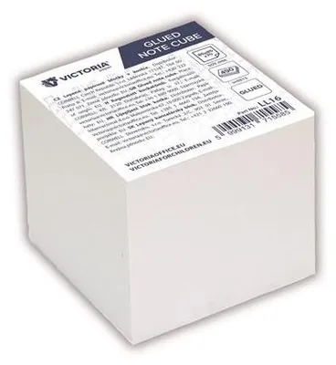 Obrázok produktu pre Papierové bloky, 85 x 85 x 70 mm, 490 listov, lepené, VICTORIA OFFICE