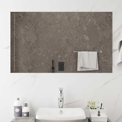 Obrázek produktu pro LED zrcadlo do koupelny, průhledné, 100 x 60 cm, tvrzené sklo