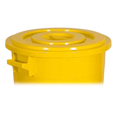 Produktbild von Deckel für Rundtonne 100 Liter, gelb