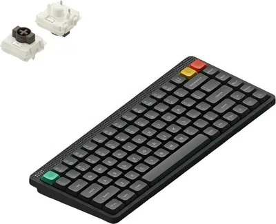 Produktbild von NuPhy Node 75 Kabellose Mechanische Tastatur Low-Profile QWERTY US / Ink Gray / Brown nano