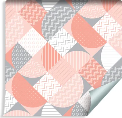 Zdjęcie produktu dla Tapeta Dekoracja abstrakcyjna Geometryczna Mozaika ABSTRAKCJA Do Salonu z modnym efektem 3D