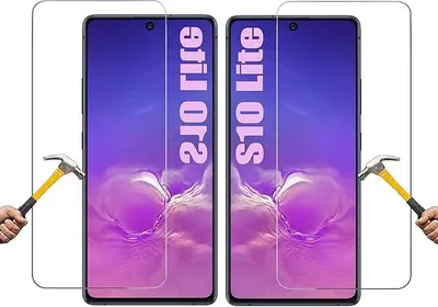 Produktbild von ino 2x Schutzglas kompatibel mit Samsung Galaxy S10 lite Panzerglas  Panzerfolie Displayschutzglas Schutz Glasfolie Displayglas 9H